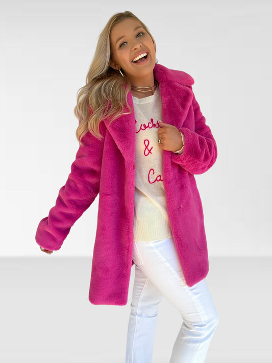 Pink Fur Coat