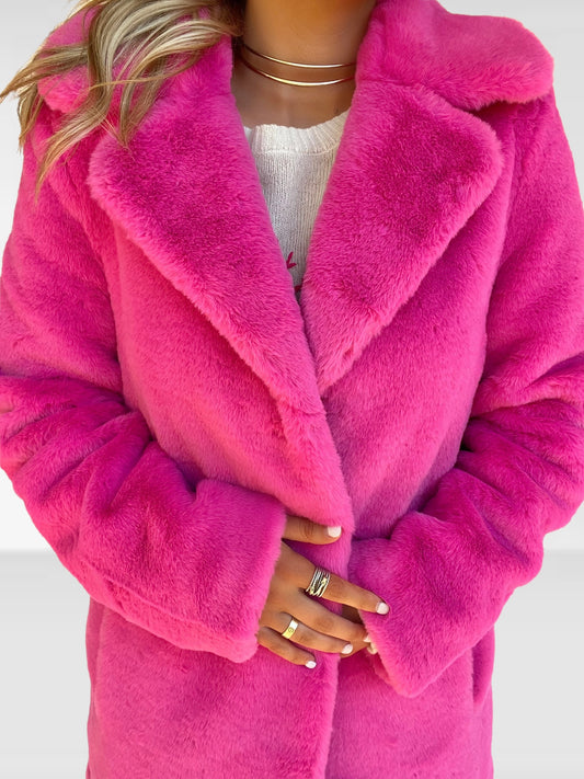 Pink Fur Coat