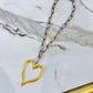 Silver Statement Heart Necklace