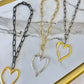 Gold Statement Heart Necklace