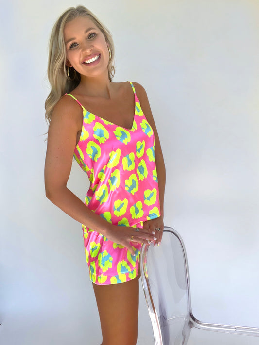 Neon Pajama Set