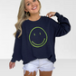 Navy Smile Pullover