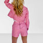 Pink Faux Croc Jacket